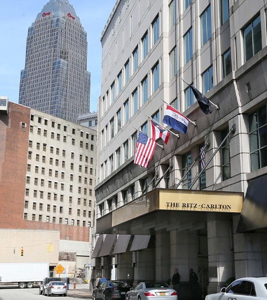 Ritz Carlton Hotel entrance